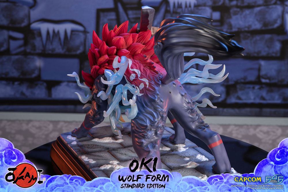 Okami Statue Oki (Wolf Form) 35 cm 5060316624661