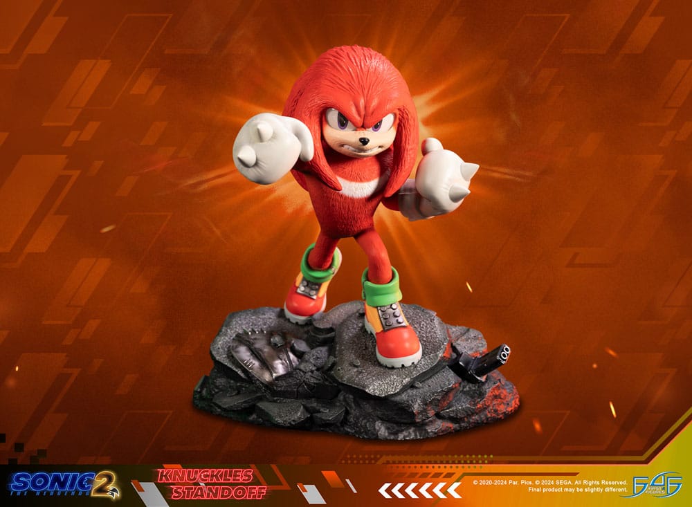 Sonic the Hedgehog 2 Statue Knuckles Standoff 30 cm 5060316627396