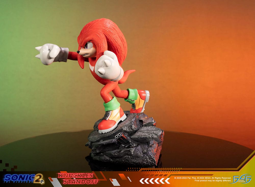 Sonic the Hedgehog 2 Statue Knuckles Standoff 30 cm 5060316627396