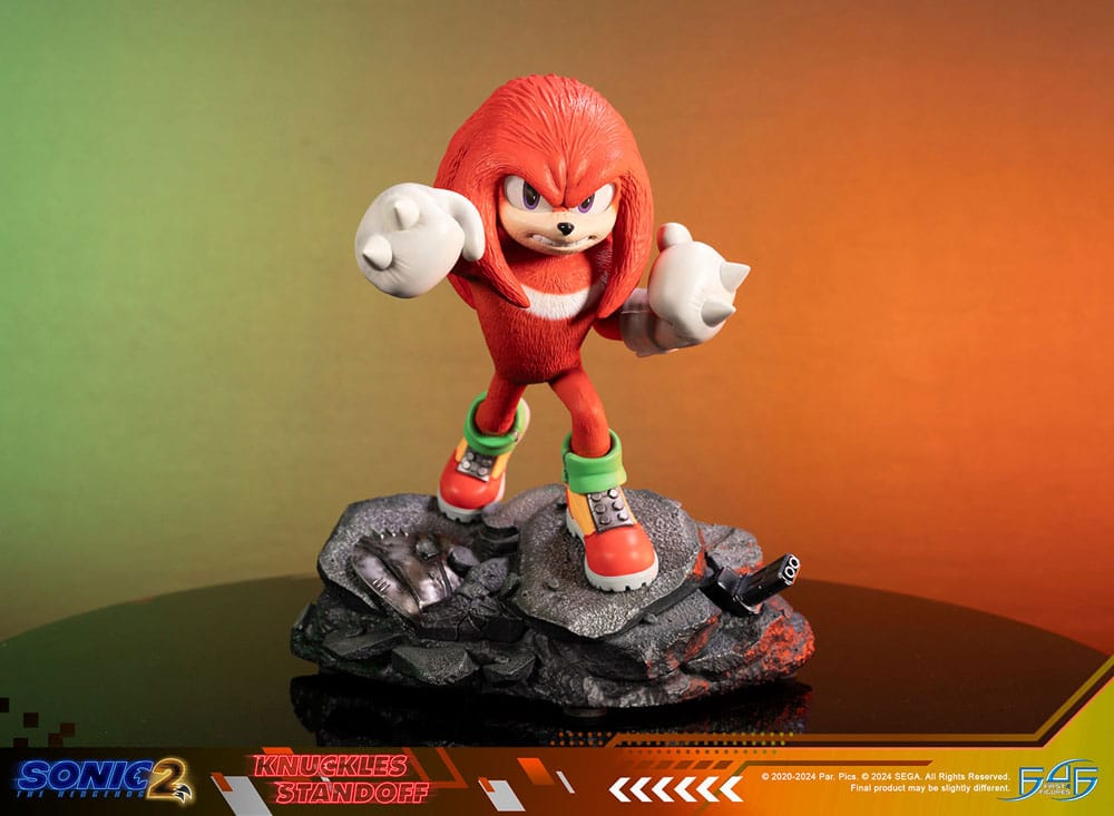 Sonic the Hedgehog 2 Statue Knuckles Standoff 30 cm 5060316627396