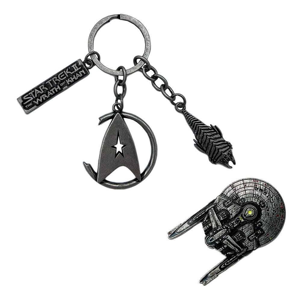 Star Trek II: The Wrath of Khan CHS Keychain and Pin Set 5060224082577