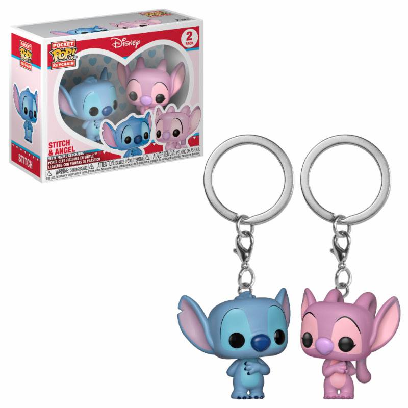 Lilo & Stitch Pocket POP! Vinyl Keychain 2-Pack Stitch & Angel 4 cm 0889698363709