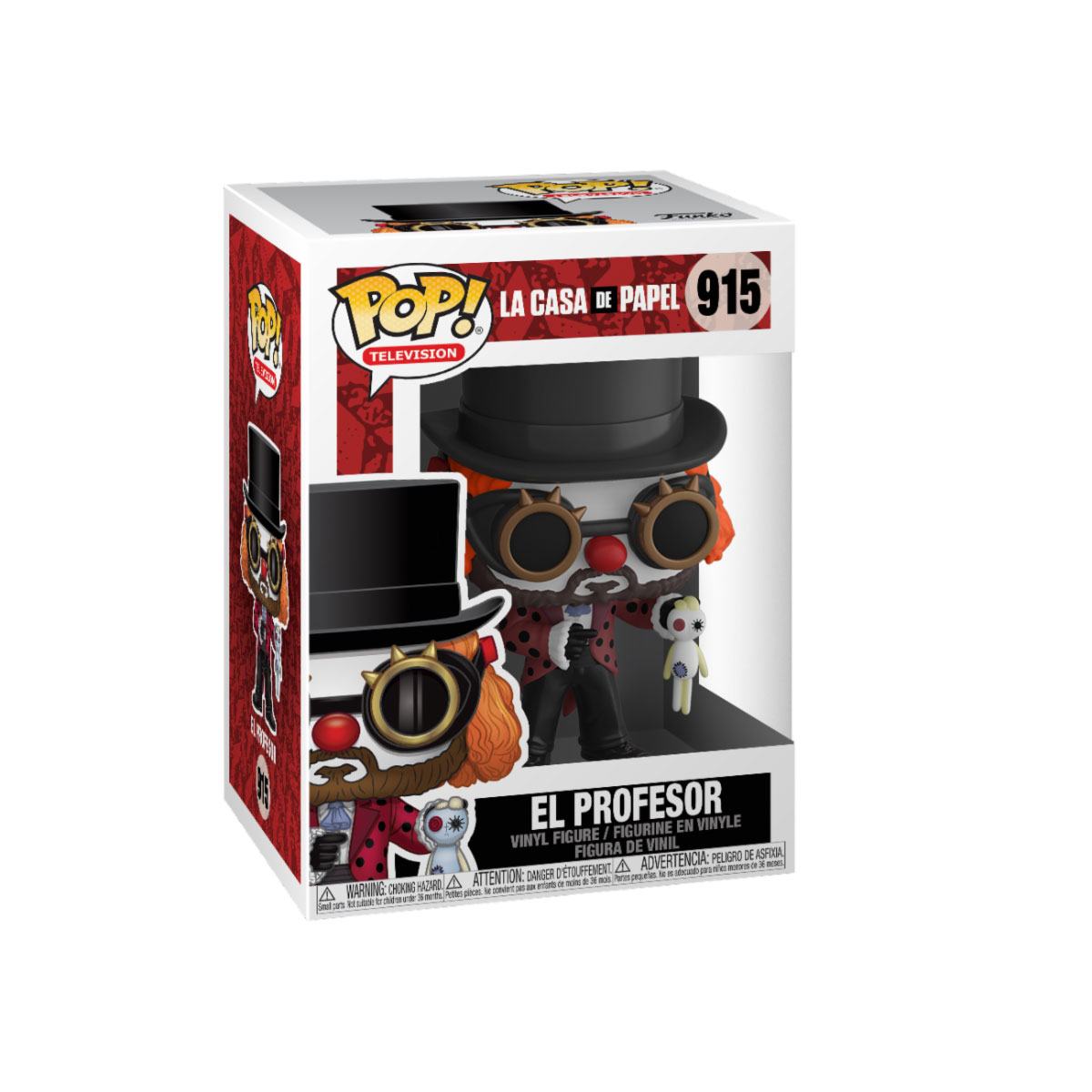 Money Heist POP! TV Vinyl Figure Professor O Clown 9 cm 0889698441964