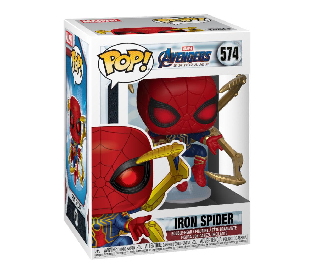 Avengers: Endgame POP! Movies Vinyl Figure Iron Spider w/Nano Gauntlet 9 cm 0889698451383