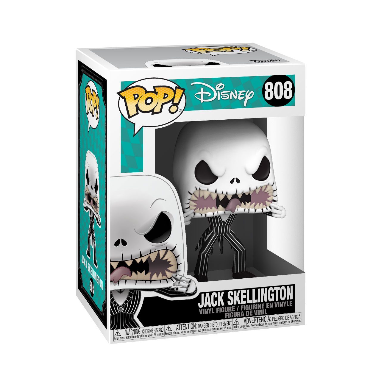 Nightmare before Christmas POP! Disney Vinyl Figure Jack (Scary Face) 9 cm 0889698481823