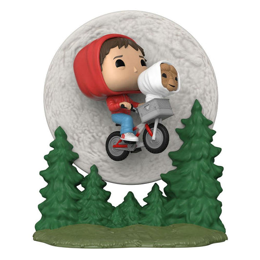 E.T. the Extra-Terrestrial POP! Moment Vinyl Figure Elliot and ET Flying (GITD) 9 cm 0889698507691