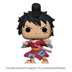 One Piece POP! Television Vinyl Figure Luffy in Kimono 9 cm 0889698544603