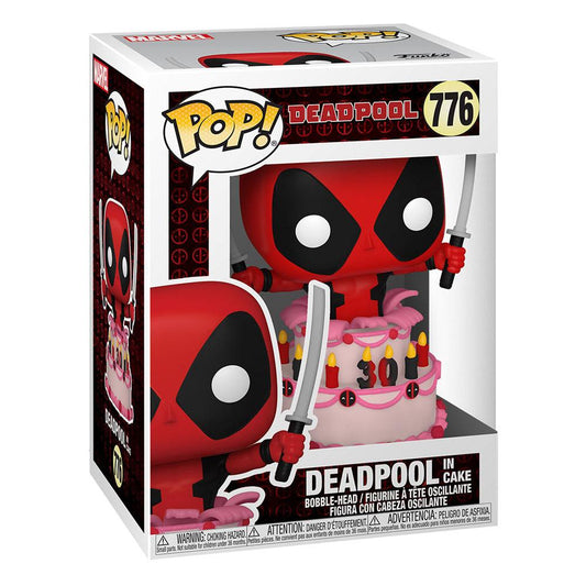 Marvel Deadpool 30th Anniversary POP! Vinyl Figure Deadpool in Cake 9 cm 0889698546546