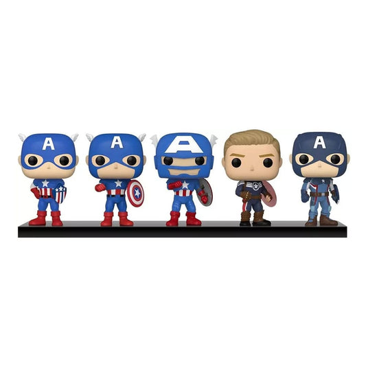 Marvel: Year of the Shield POP! Vinyl Figure 5-Pack Captain America: Through the Ages 9 cm 0889698554824