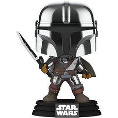 Star Wars: Mandalorian POP! Vinyl Figure MandoW/DrkSabr(GW/MT) 9 cm 0889698587976