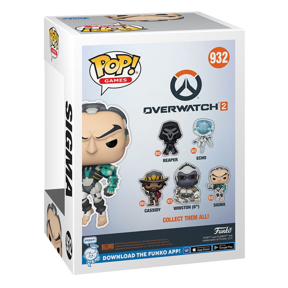 Overwatch 2 POP! Games Vinyl Figure Sigma 9 c 0889698591850