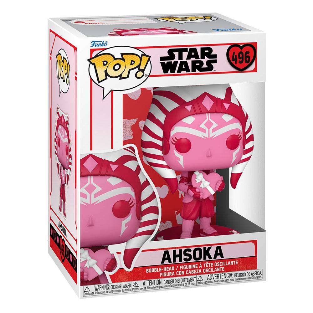 Star Wars Valentines POP! Star Wars Vinyl Figure Ahsoka 9 cm 0889698601207