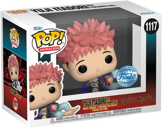 Jujutsu Kaisen POP! Animation Vinyl Figure Itadori w/ Tsukamoto Doll 9 cm 0889698623483