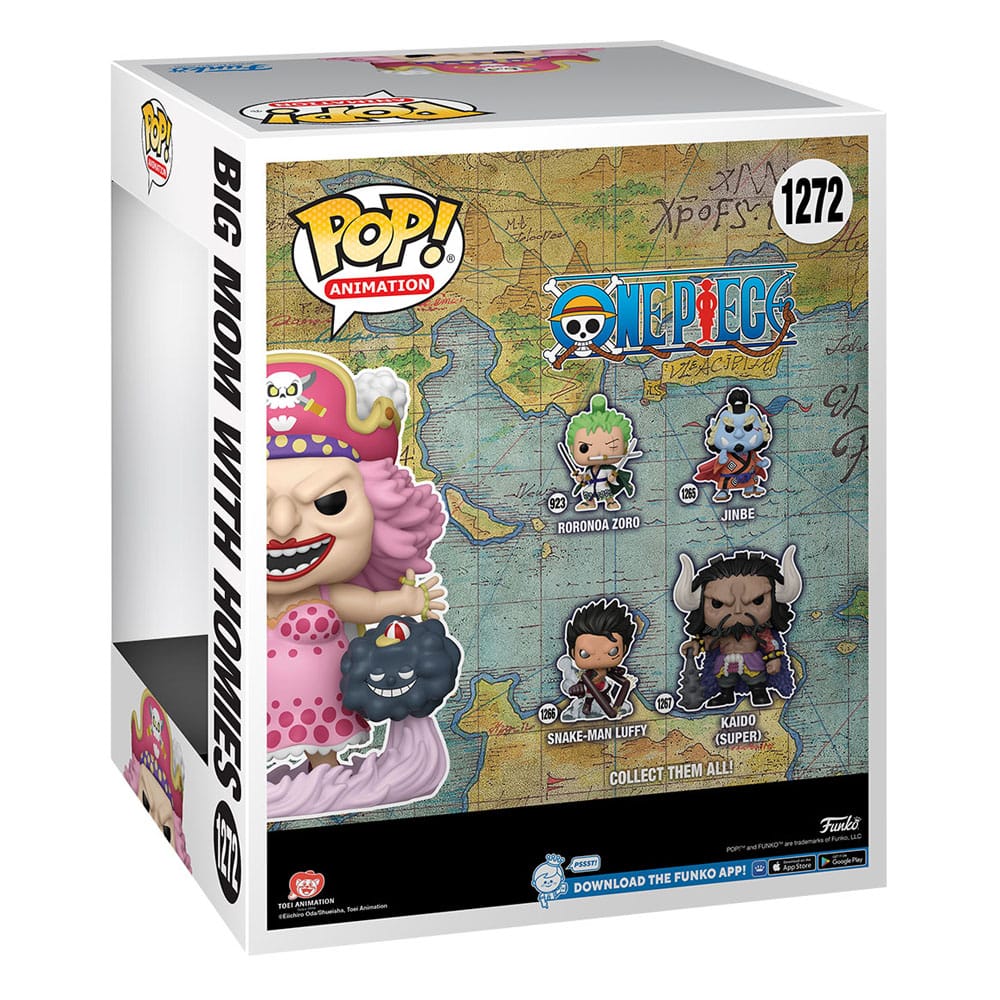 One Piece Super Sized POP! Animation Vinyl Figure Big Mom w/Homies 15 cm 0889698627009