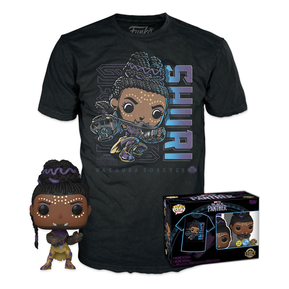 Black Panther Legacy POP! & Tee Box Shuri Size M 0889698648783