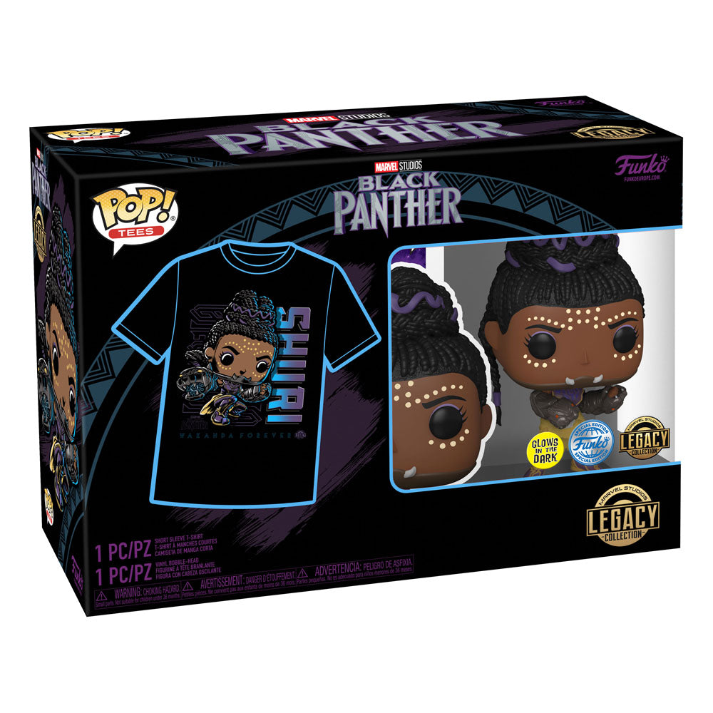 Black Panther Legacy POP! & Tee Box Shuri Size M 0889698648783