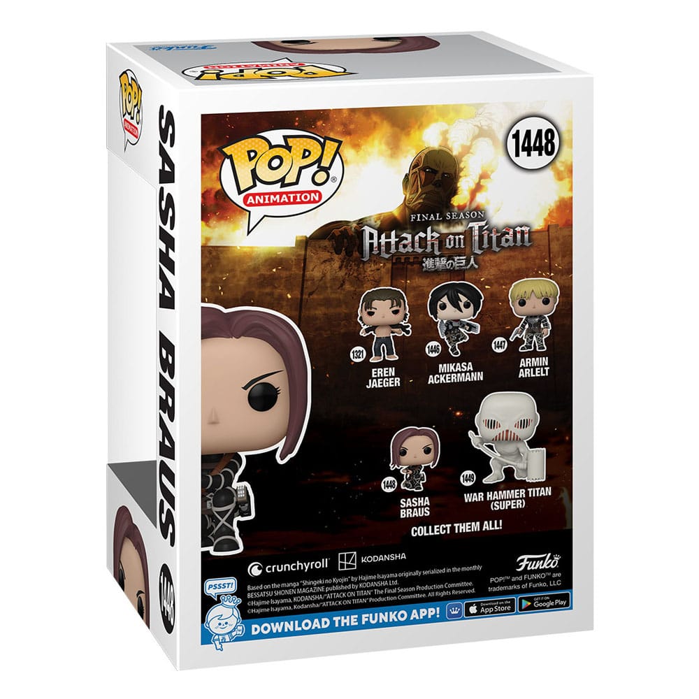 Attack on Titan POP! Animation Vinyl Figure Sasha 9 cm 0889698679275