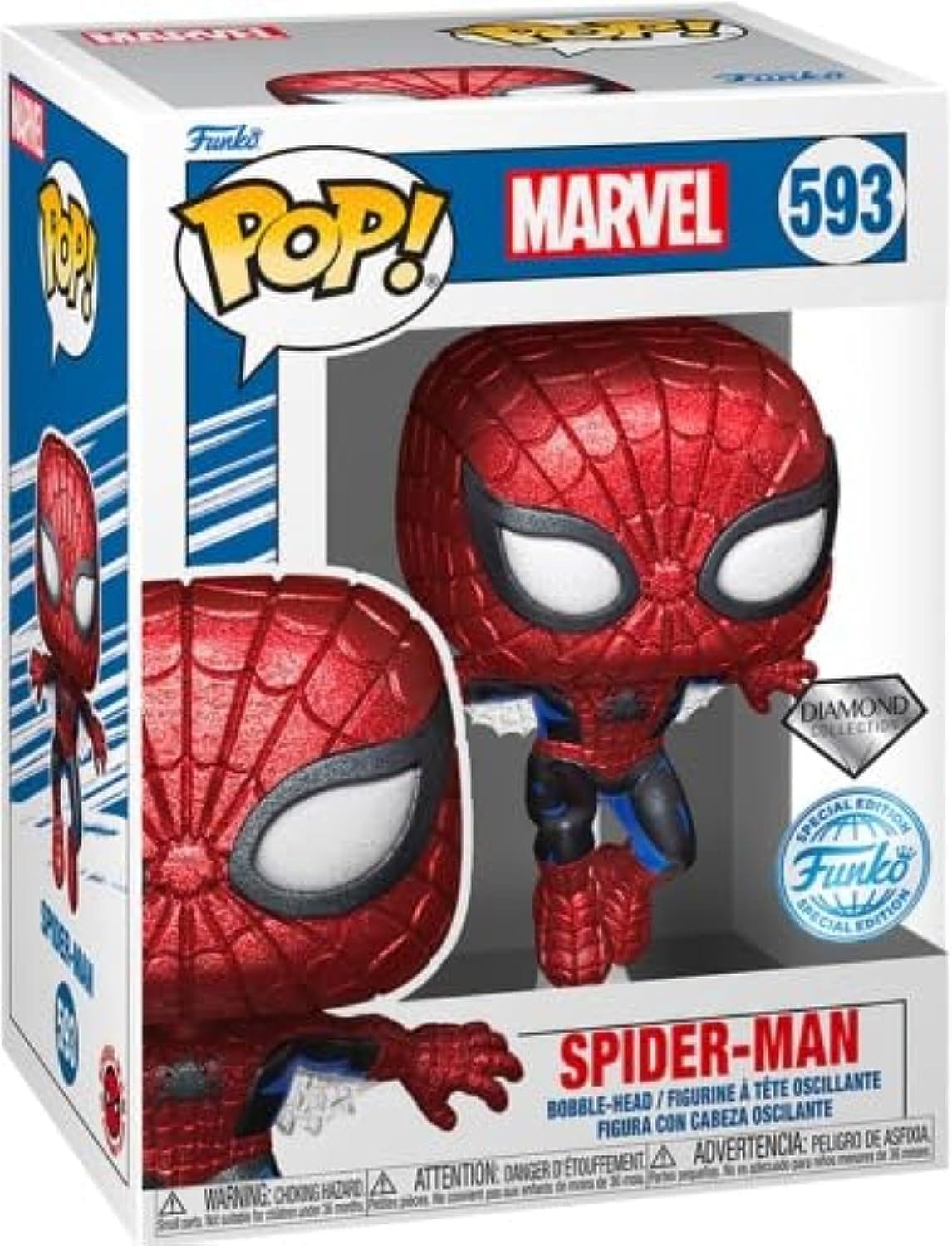 Marvel 80th Anniversary POP! Vinyl Figure Spider-Man(DGLT) 9 cm 0889698683715