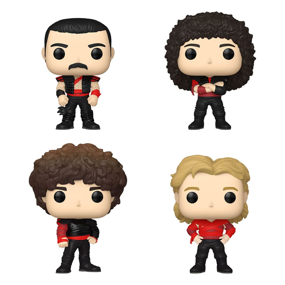 Queen POP! TV Vinyl Figure 4-Pack Radio Gaga 9 cm 0889698706025