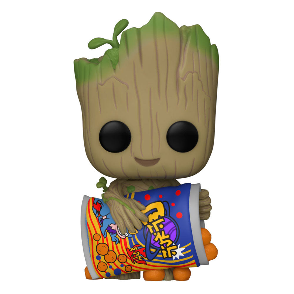 I Am Groot POP! Vinyl Figure Groot w/Cheese Puffs 9 cm 0889698706544