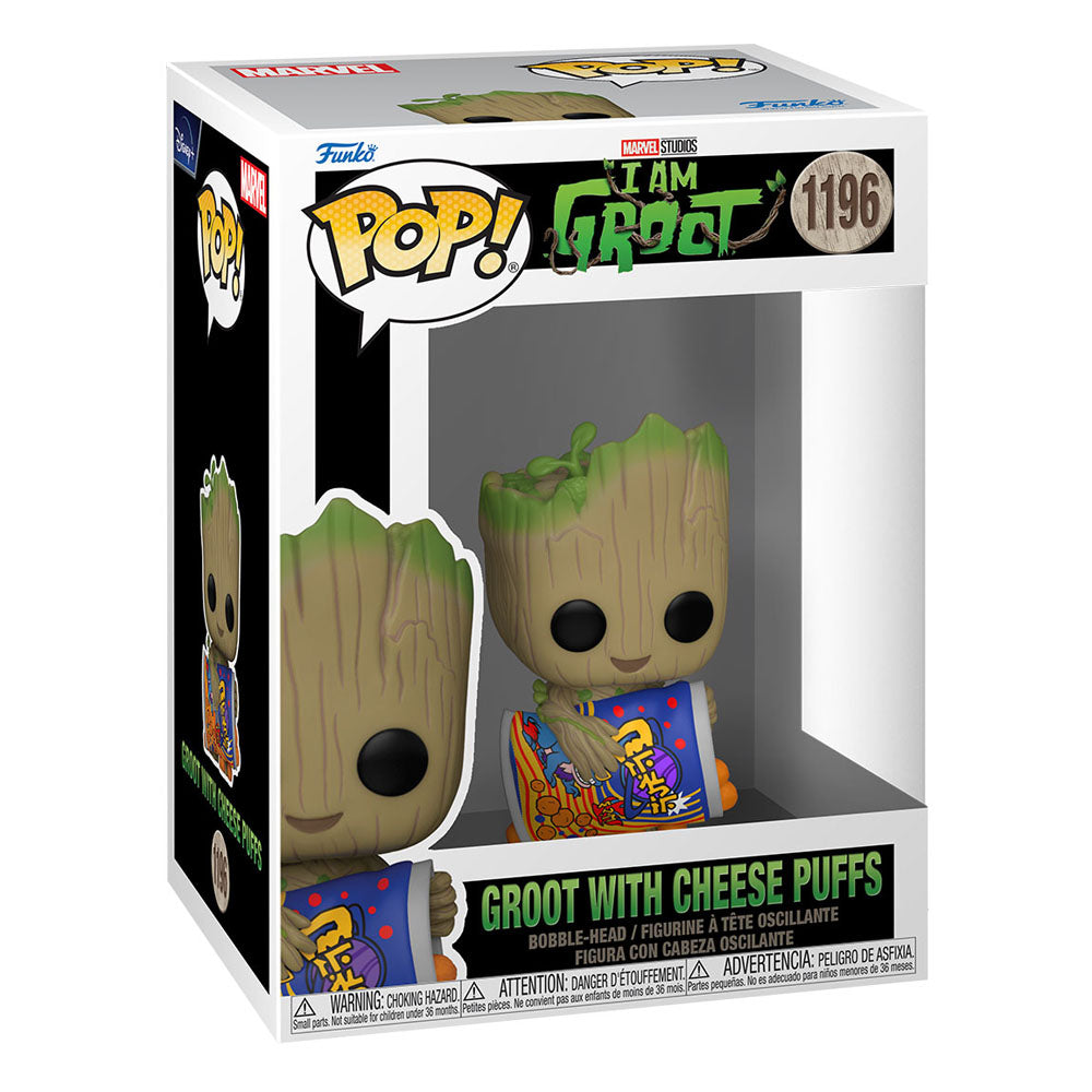 I Am Groot POP! Vinyl Figure Groot w/Cheese Puffs 9 cm 0889698706544