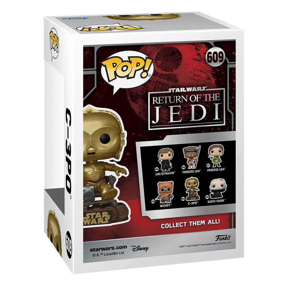 Star Wars Return of the Jedi 40th Anniversary POP! Vinyl Figure C3P0 in chair 9 cm 0889698707442