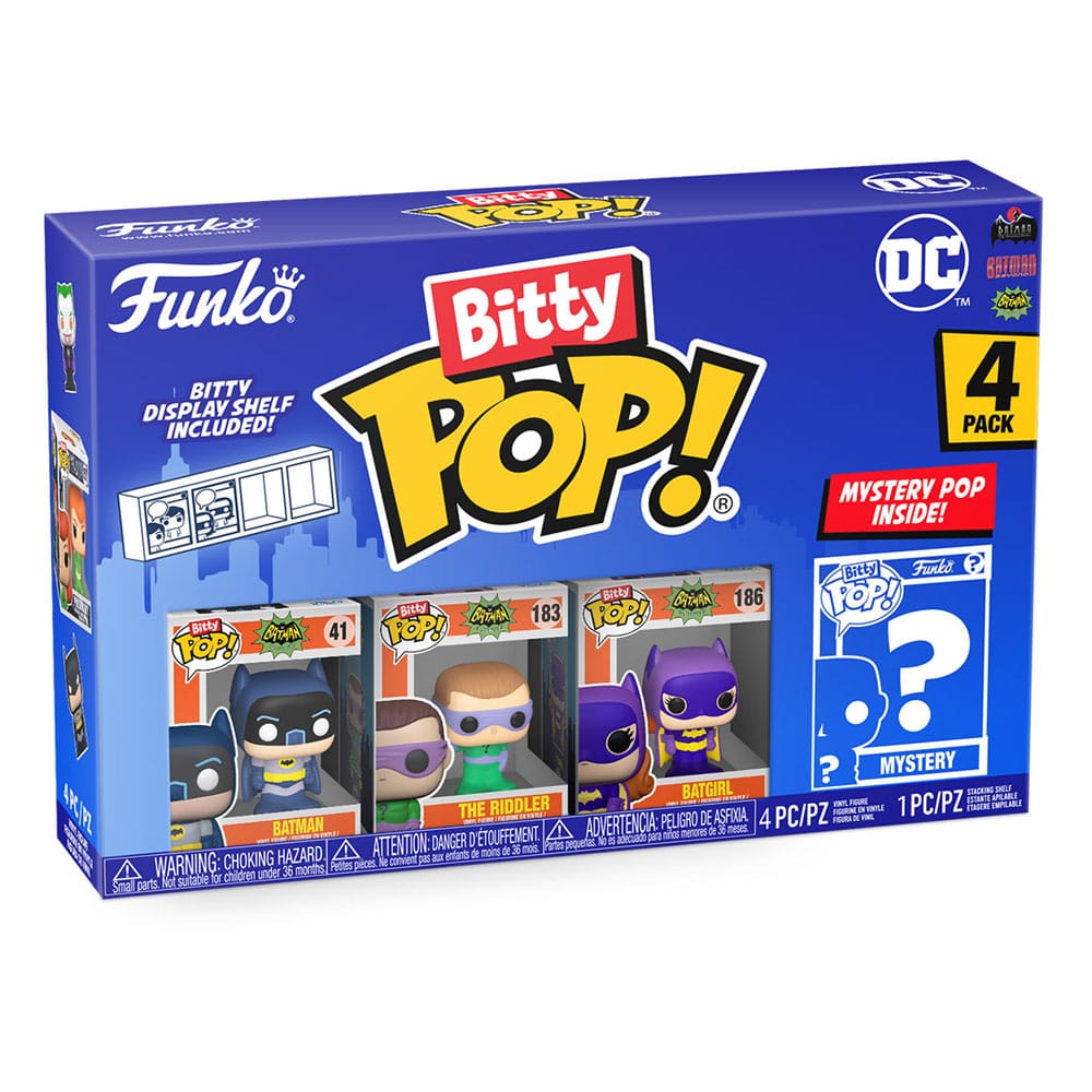 DC Bitty POP! Vinyl Figure 4-Pack Batman Adam West 2,5 cm 0889698713146