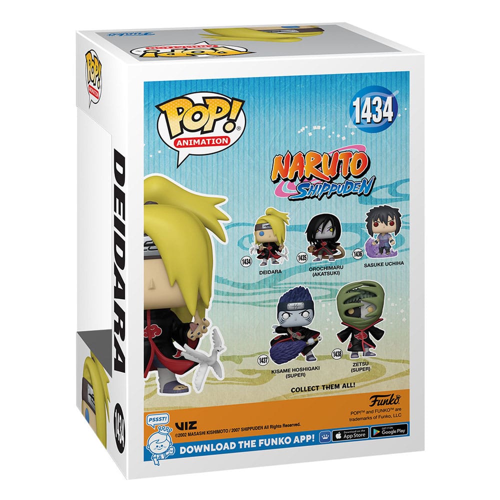 Naruto Pop! Animation Vinyl Figure Deidara 9 cm 0889698720687