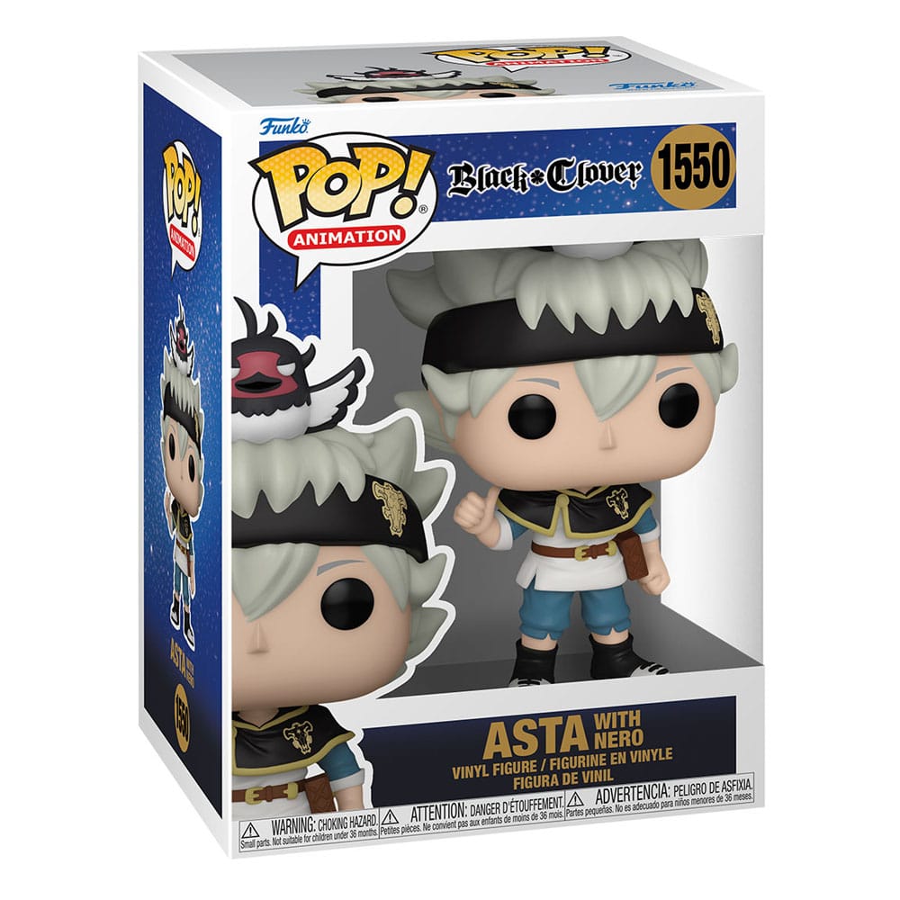 Black Clover POP! Animation Vinyl Figure Asta w/Nero 9 cm 0889698721158