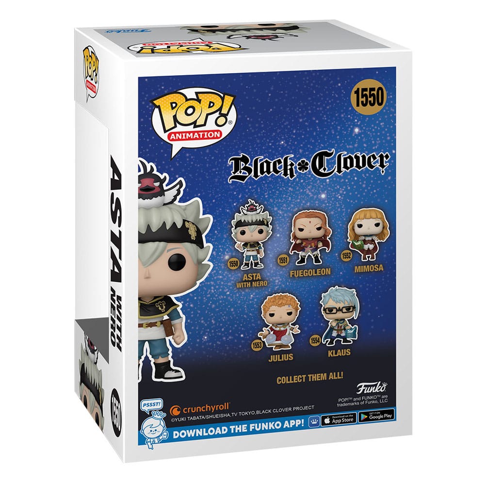 Black Clover POP! Animation Vinyl Figure Asta w/Nero 9 cm 0889698721158