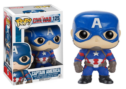 Captain America Civil War POP! Vinyl Bobble-Head Captain America 10 cm 0849803072230