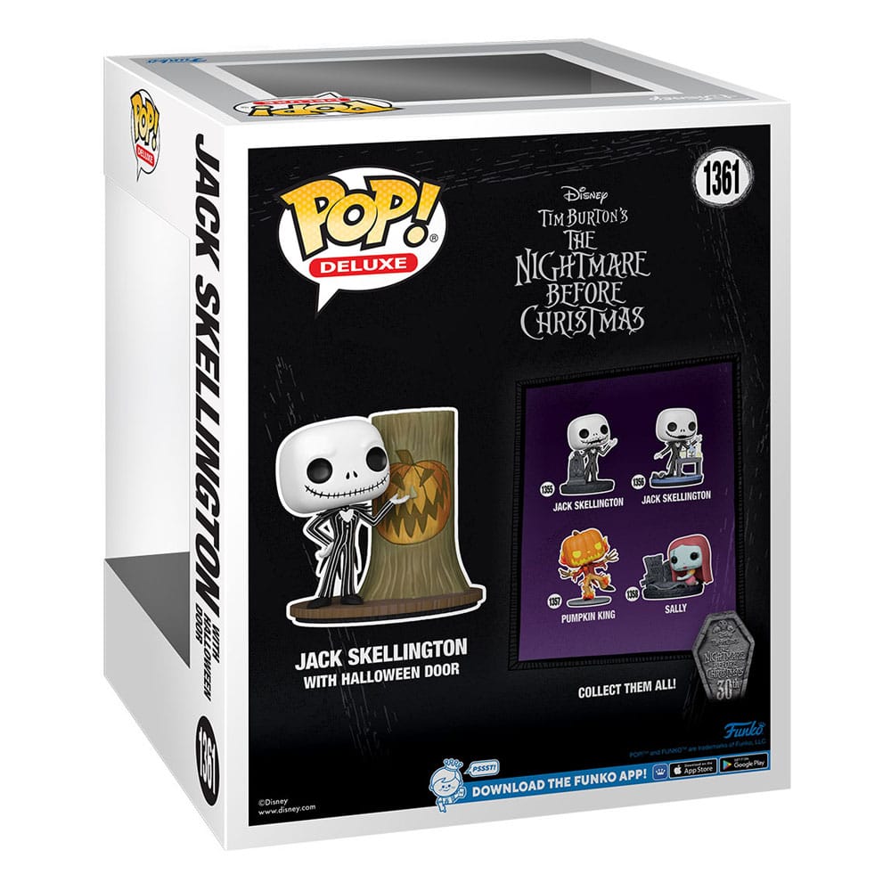 Nightmare before Christmas 30th POP! Deluxe Vinyl Figure Jack w/H.Town Door 9 cm 0889698723114