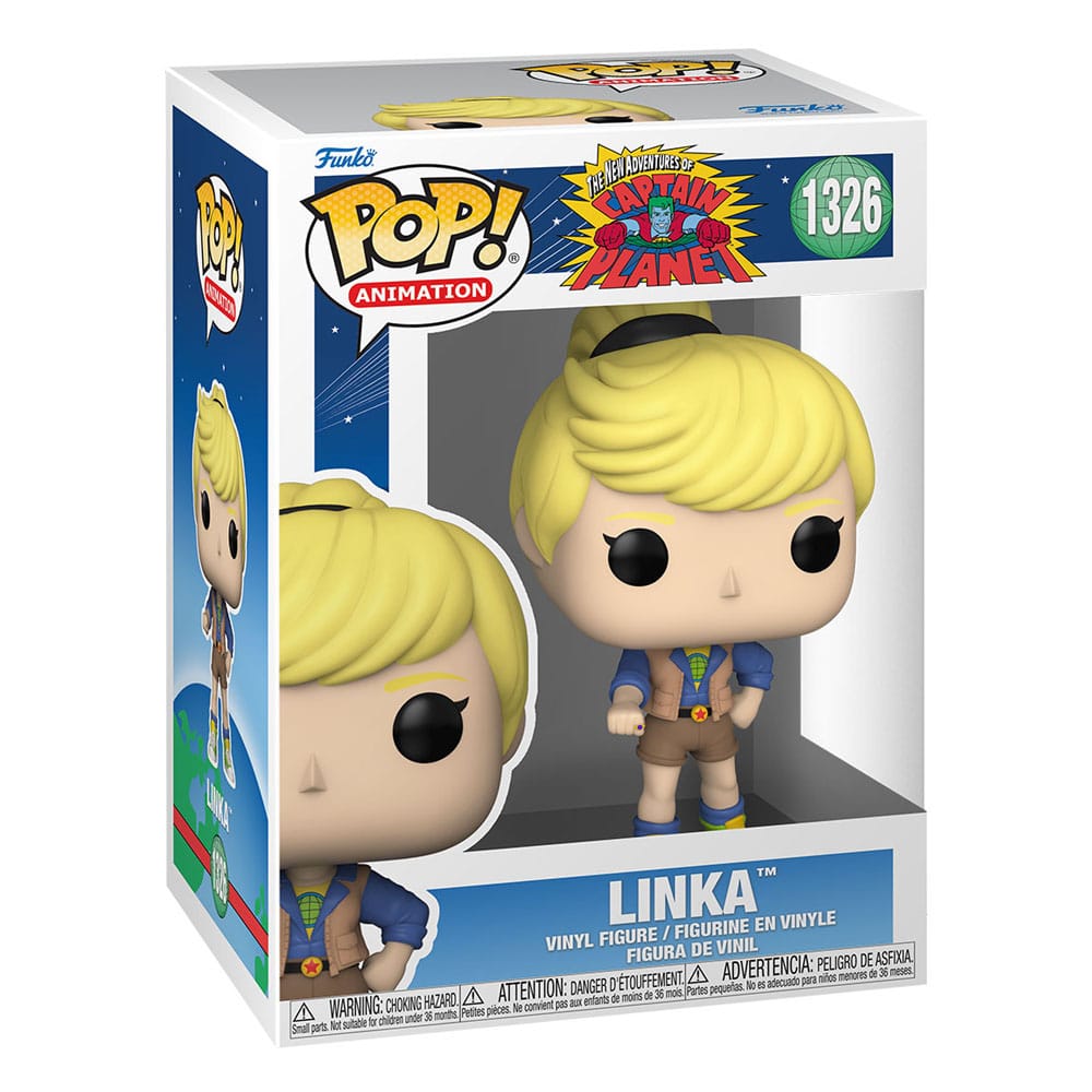 Captain Planet and the Planeteers POP! Animation Figure Linka 9 cm 0889698725583