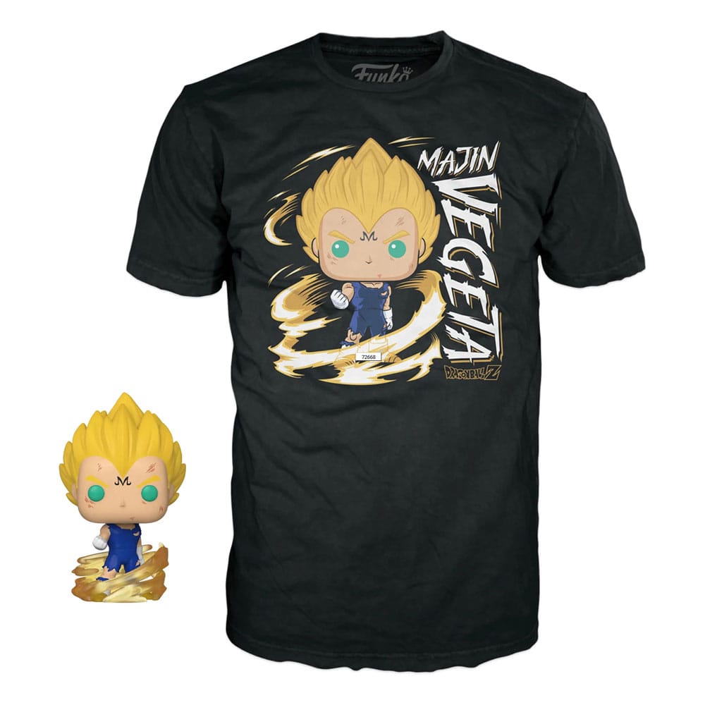 Dragonball Z POP! & Tee Box Majin Vegeta (GW) 0889698726672