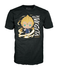 Dragonball Z POP! & Tee Box Majin Vegeta (GW) Size M 0889698726689