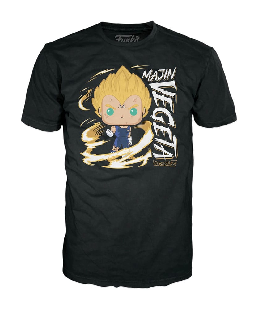 Dragonball Z POP! & Tee Box Majin Vegeta (GW) Size XL 0889698726702