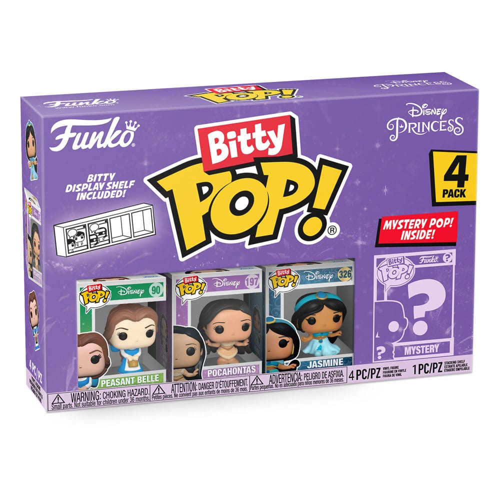 Disney Princesses Bitty POP! Vinyl Figure 4-Pack Belle 2,5 cm 0889698730280