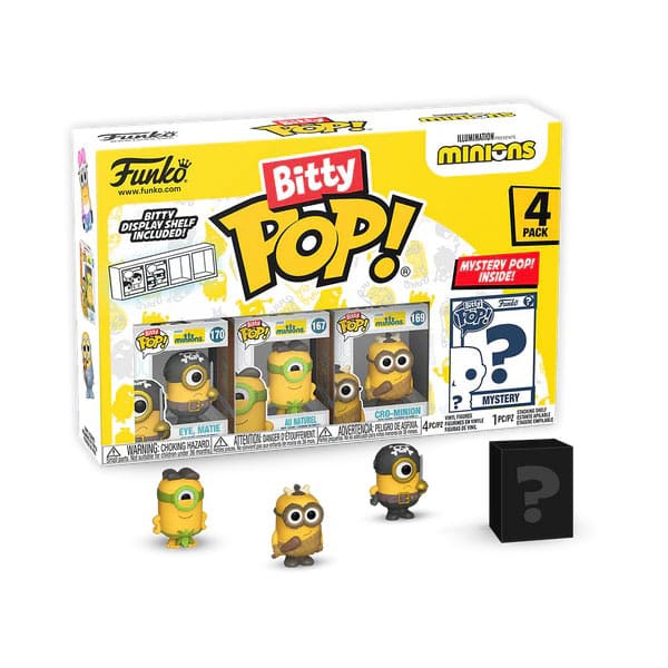 Minions Bitty POP! Vinyl Figure 4-Pack Eye Matie 2,5 cm 0889698730358