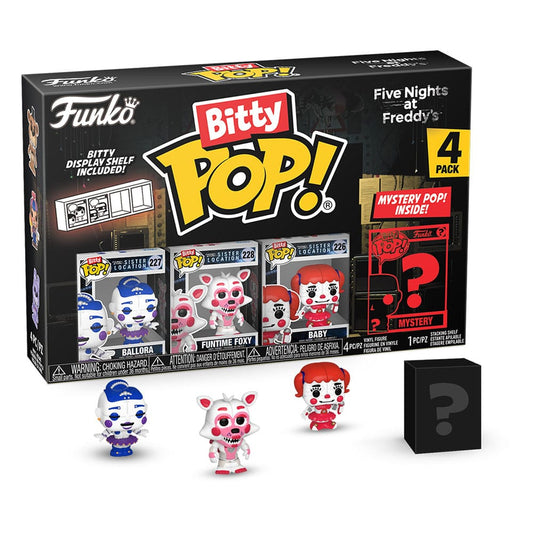 Five Nights at Freddy's Bitty POP! Vinyl Figure 4-Pack Ballora 2,5 cm 0889698730440