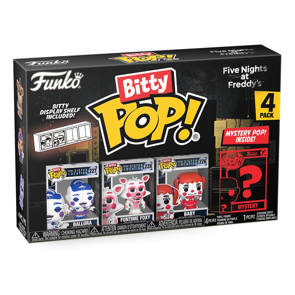 Five Nights at Freddy's Bitty POP! Vinyl Figure 4-Pack Ballora 2,5 cm 0889698730440