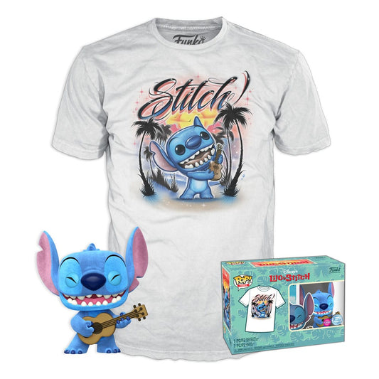 Lilo & Stitch POP! & Tee Box Ukelele Stitch (FL) Size M 0889698731607