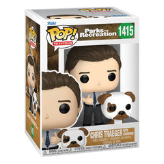 Parks and Recreation 15th Anniversary POP & Buddy! Vinyl Figure Chris&Champion 9 cm 0889698744317