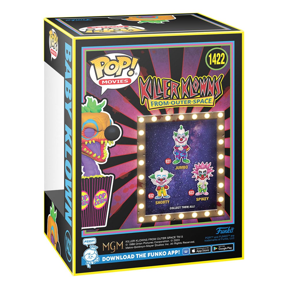 Killer Klowns from Outer Space POP! Movies Vinyl Figure Baby Klown(BLKLT) Exclusive Edition 9 cm 0889698744416