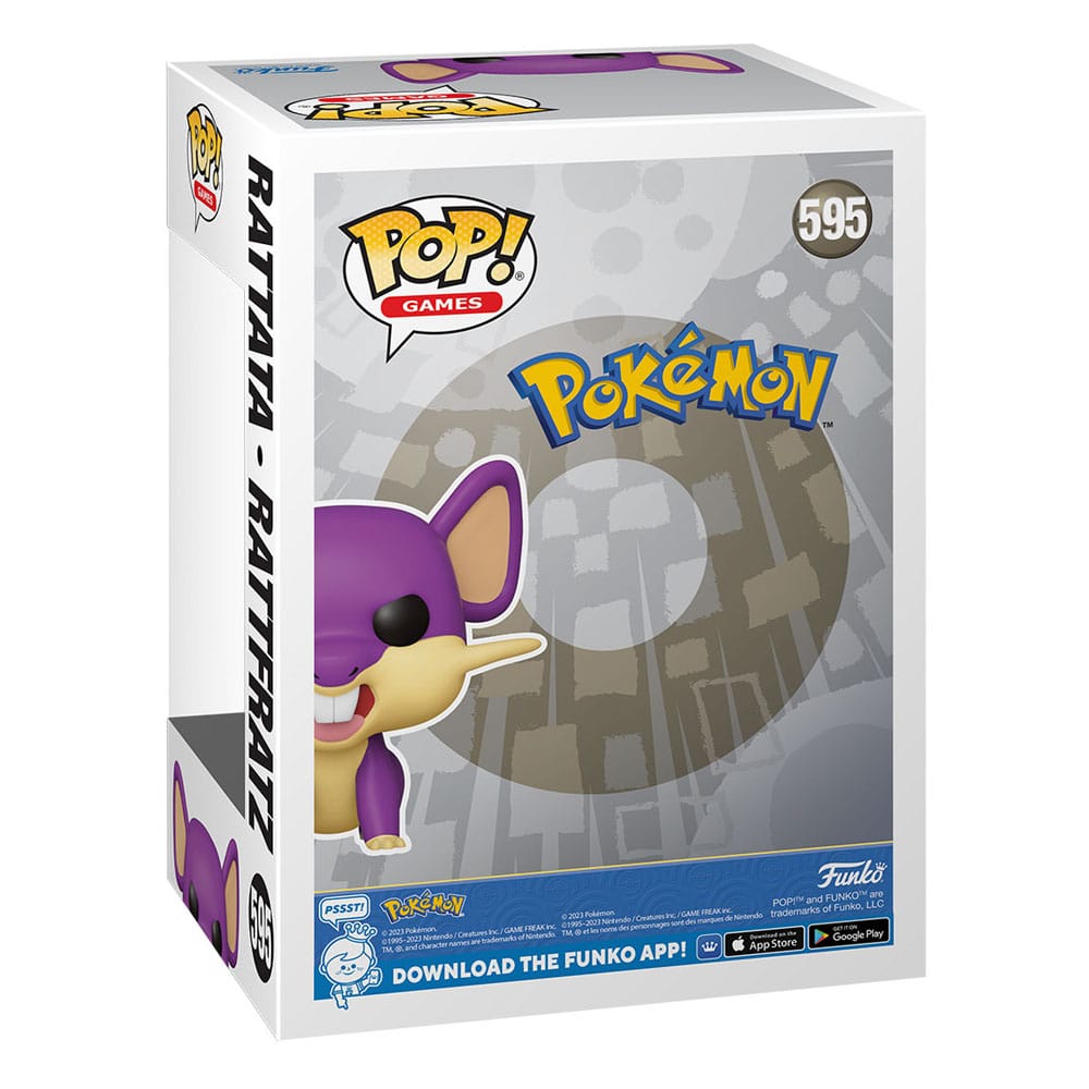 Pokemon POP! Games Vinyl Figure Rattata 9 cm 0889698746328