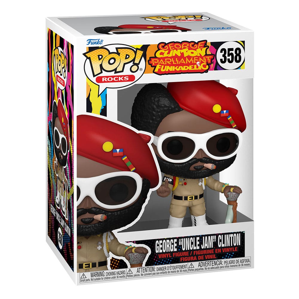 George Clinton POP! Rocks Vinyl Figure Parliament Funkadelic 9 cm 0889698753678