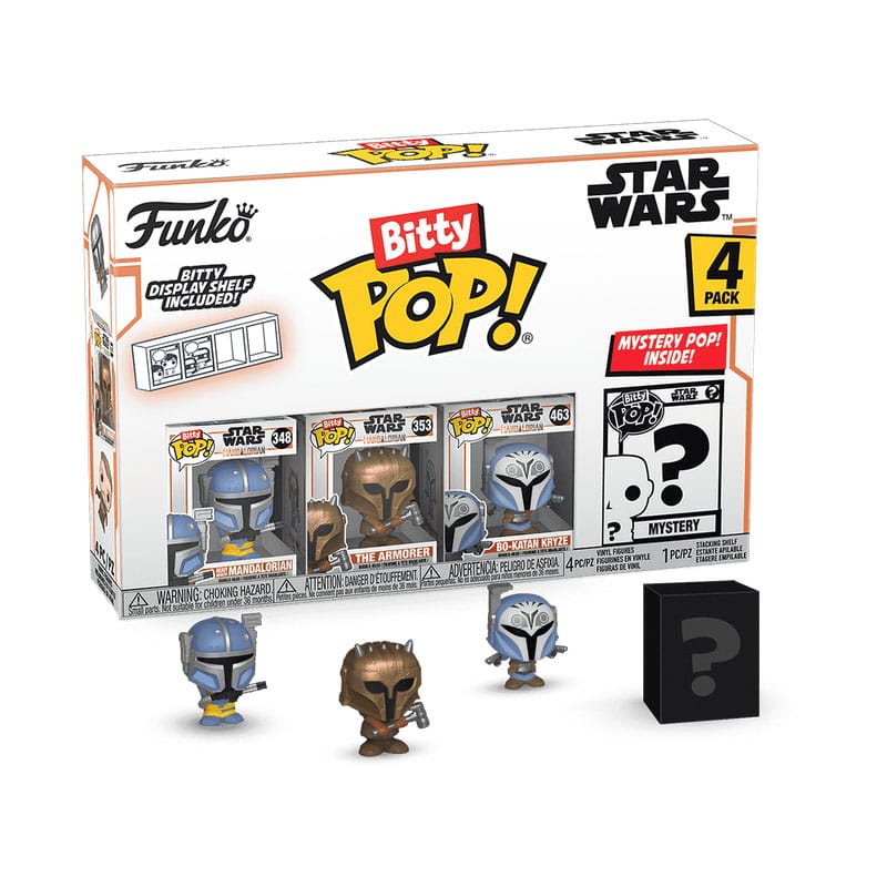 Star Wars: Mandalorian Bitty POP! Vinyl Figure 4-Pack Heavy Mandalorian 2,5 cm 0889698754514