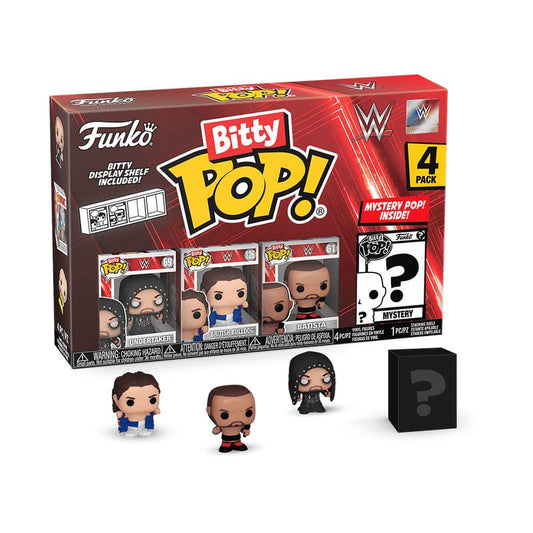 WWE Bitty POP! Vinyl Figure 4-Pack The Undertaker 2,5 cm 0889698754644