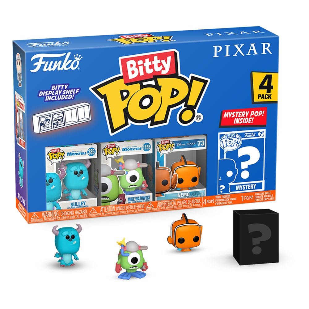 Pixar Bitty POP! Vinyl Figure 4-Pack Monsters Inc. 2,5 cm 0889698754675