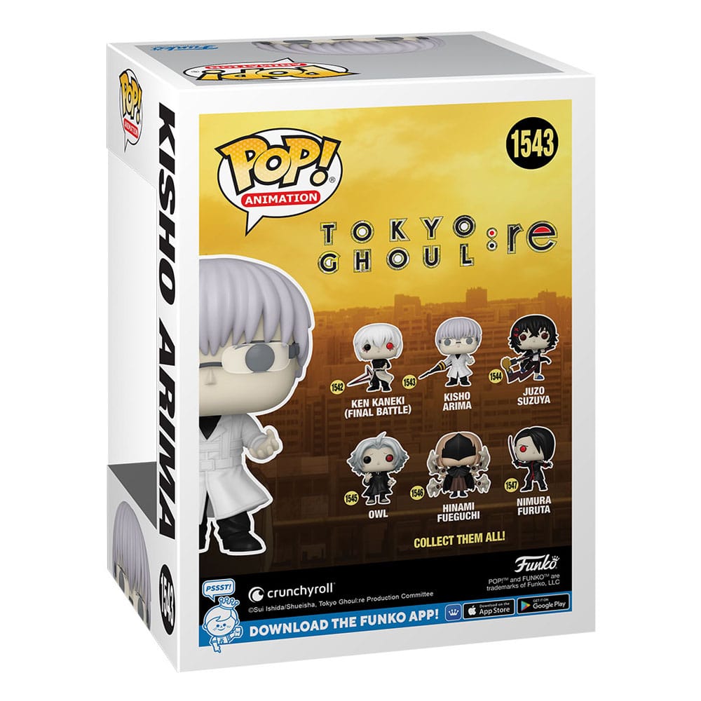 Tokyo Ghoul:re POP! Animation Vinyl Figure Kisho Arima 9 cm 0889698755160