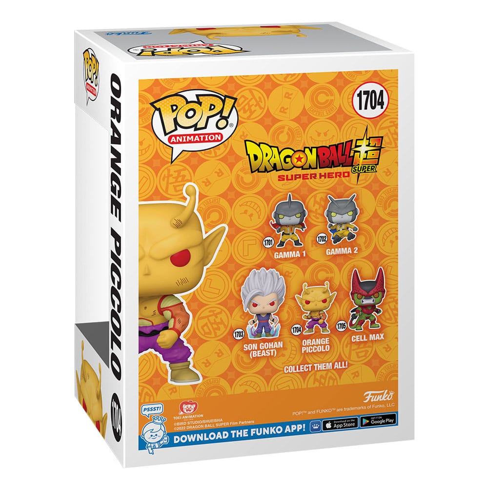 Dragon Ball Super: Super Hero POP! Animation Vinyl Figure Orange Piccolo 9 cm 0889698756372